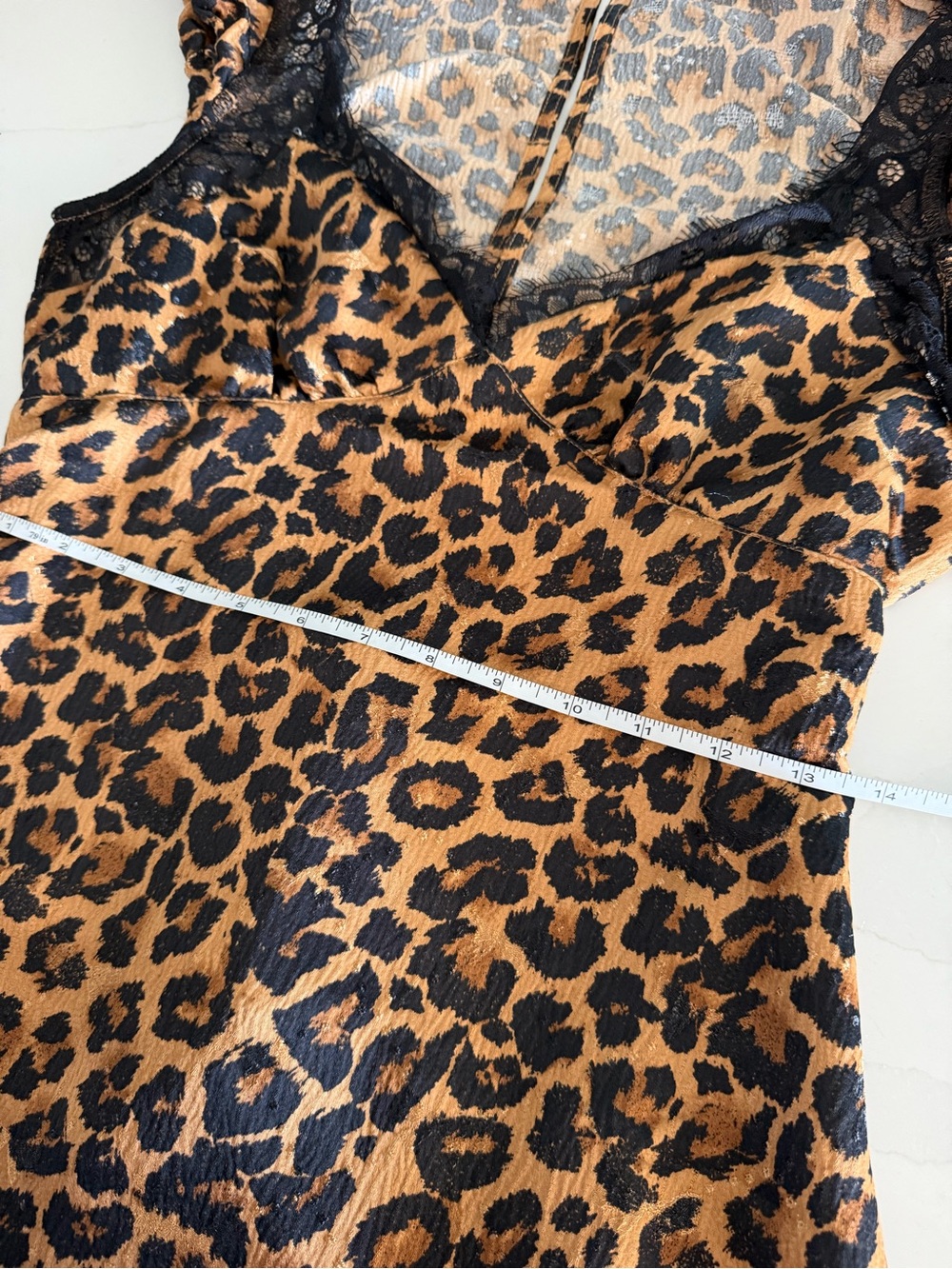 Free People Foolish Heart Leopard Print Lace Midi Dress Sz XS MSRP $128 NEW - Picture 9 of 10